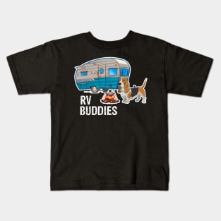 Basset Hound Dog Rv Buddies Pet Lovers Funny Camping Camper Kids T-Shirt